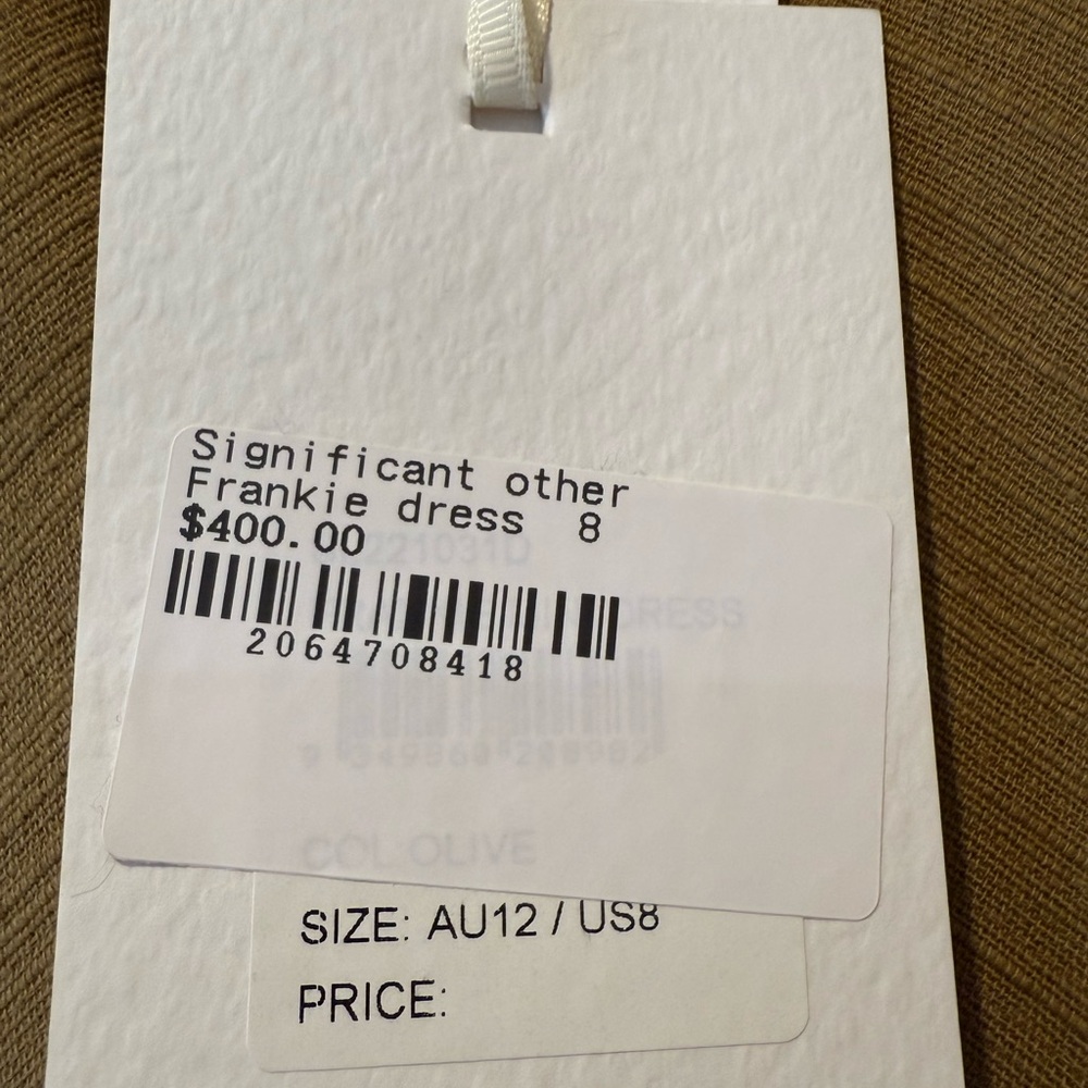 Elegant Tan Belted Blazer Dress - Picture 5 of 6